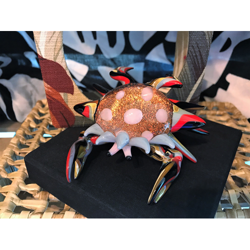 Fused Glass Crab - Medium